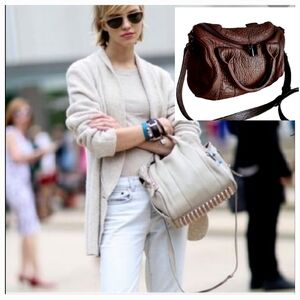 Alexander Wang Rocco limitted edition leather Duffel satchel crossbody bag